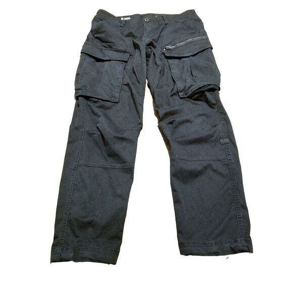 G-Star Other - G-Star Raw Cargo Pants Men's 33x32 Black Rovic Zip 3D Straight Tapered (35×30)